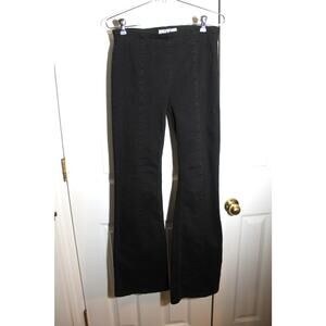 Free People We the Free Black Stretch Denim Flared Pull On Jeans sz 26